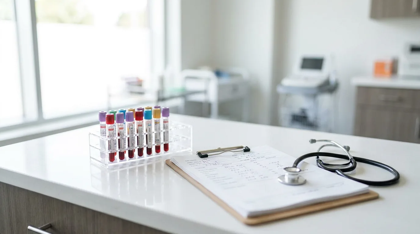 Comprehensive hormone and thyroid lab testing used to evaluate perimenopause brain fog and memory changes