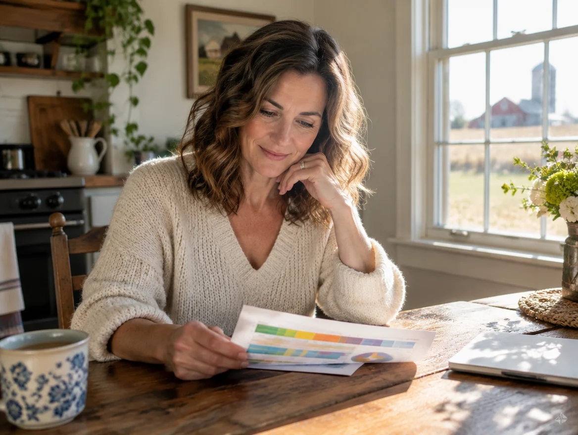 Michigan woman and her nurse practitioner reviewing an MRT food sensitivity lab report together during a telehealth follow-up