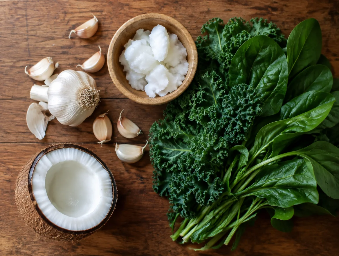 Garlic, coconut oil, and leafy greens supporting a low-sIgA-candida connection strategy for Michigan and Wisconsin women