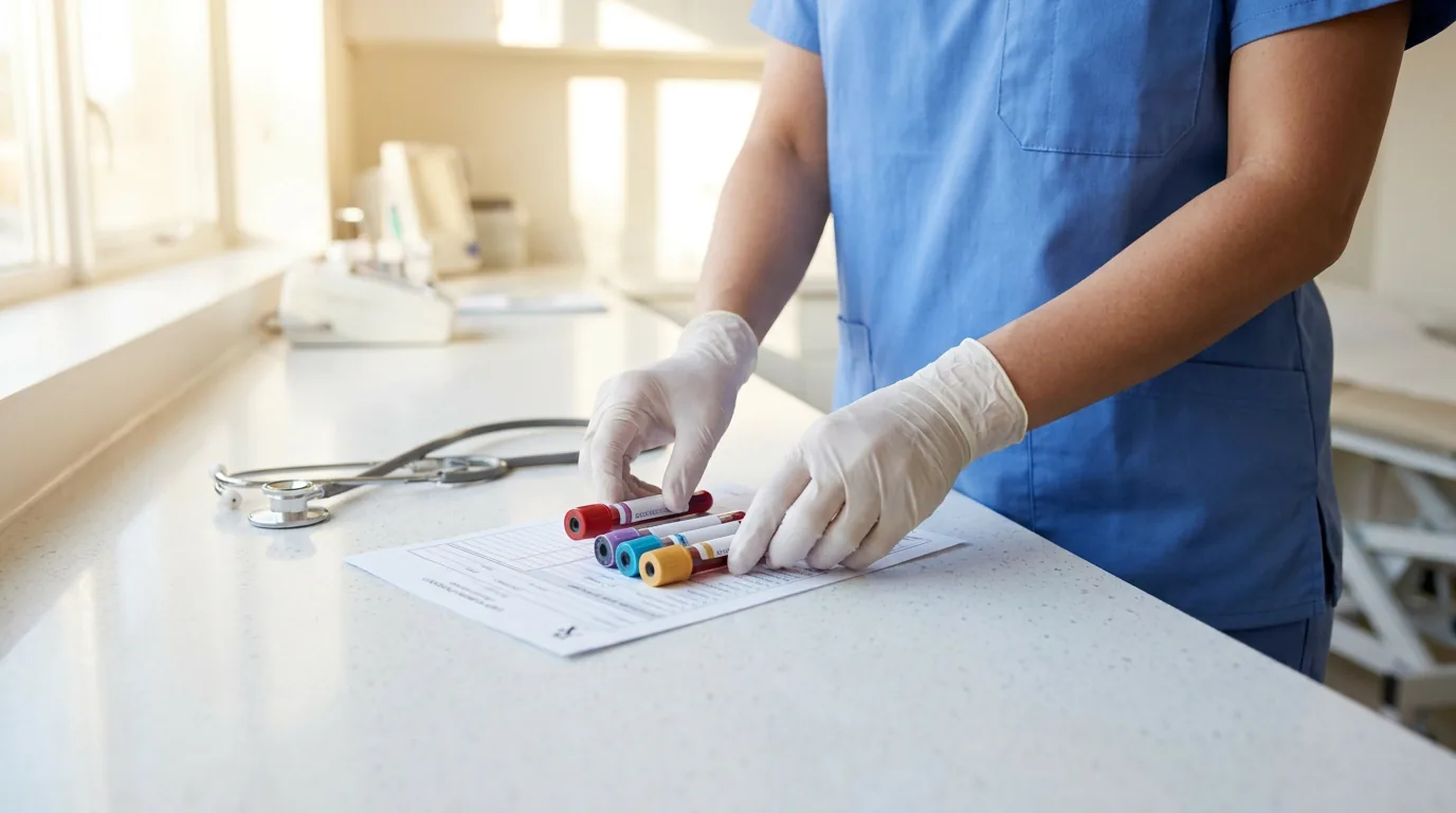 Comprehensive PCOS lab testing including androgen panel and insulin resistance markers for women in their 30s