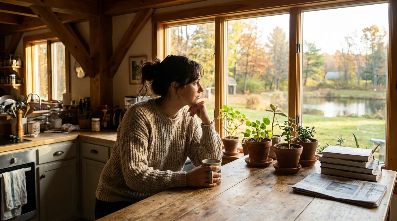 Woman in her mid-30s in Michigan noticing early perimenopause symptoms