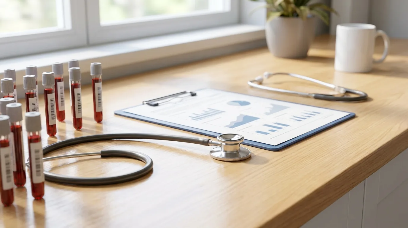 Comprehensive functional medicine lab testing panel used to evaluate early perimenopause symptoms in women in their 30s